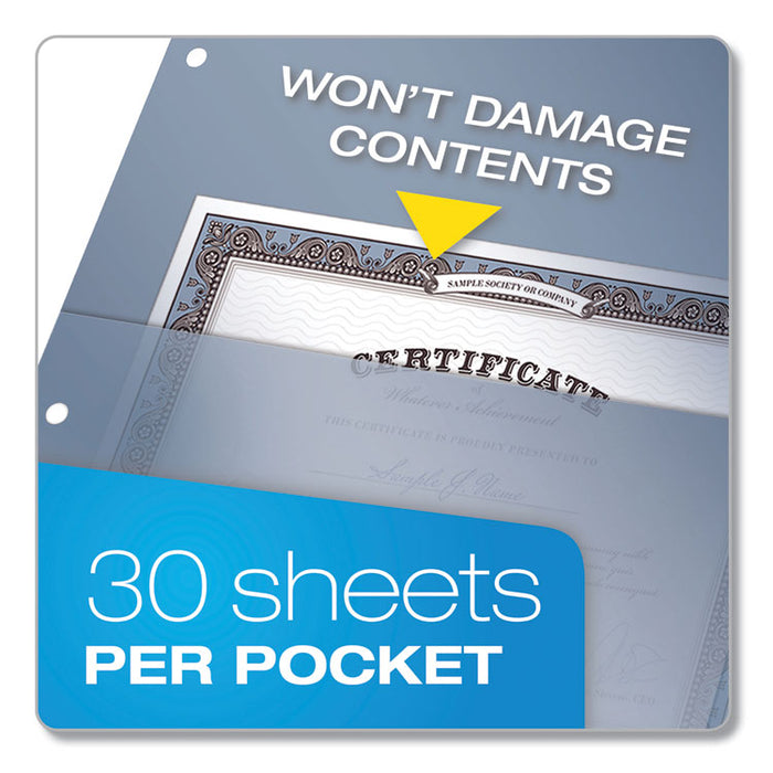 Poly 1-Pocket Index Dividers, 8-Tab, 11 x 8.5, Assorted
