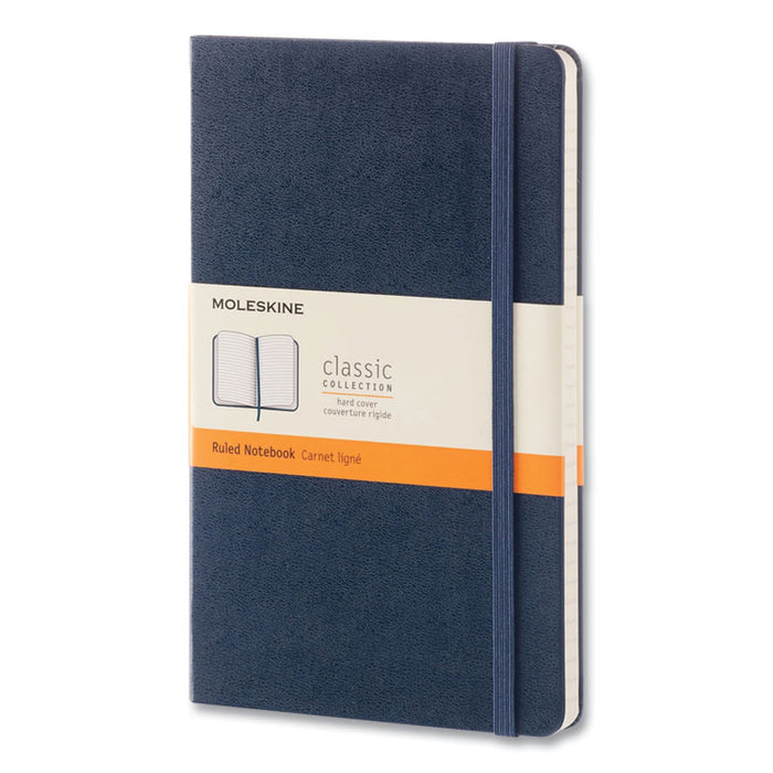 Classic Collection Hard Cover Notebook, 1-Subject, Dotted Rule (4 sq/in), Sapphire Blue Cover, (240) 8.25 x 5 Sheets