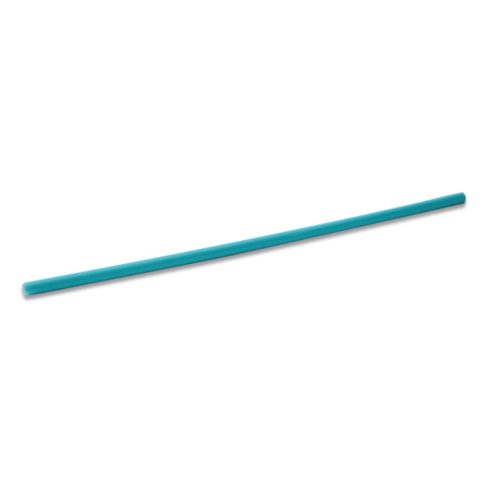 Marine Biodegradable Straws, 10.25", PHA, Ocean Blue Color, Wrapped, 250/Box, 8 Boxes/Carton