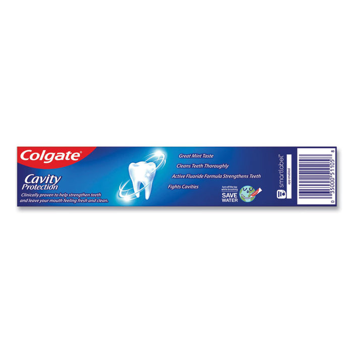 Cavity Protection Toothpaste, Regular Flavor, 2.5 oz Tube, 24/Carton