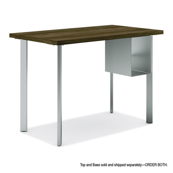 Coze Writing Desk Post Legs with U-Storage Compartment, 5.75" x 28", Silver, 4 Legs/Set