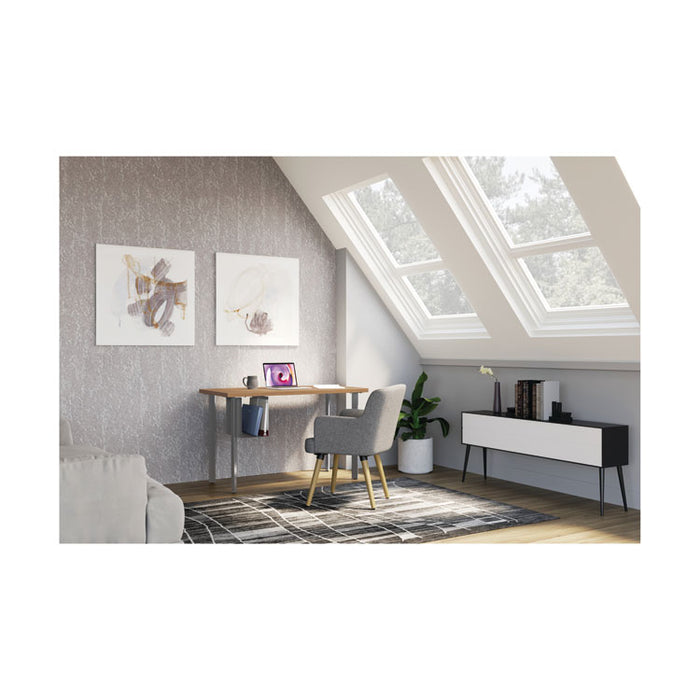 Coze Writing Desk Worksurface, Rectangular, 42" x 24", Natural Recon