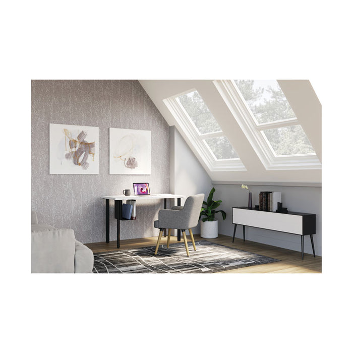 Coze Writing Desk Worksurface, Rectangular, 54" x 24", Designer White