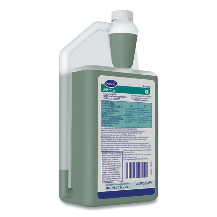UHS Floor Cleaner, Unscented, 1 qt, Bottle 6/Carton