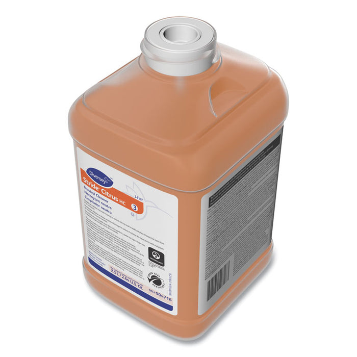 Stride Neutral Cleaner, Citrus Scent, 84.5 oz Can, 2/Carton