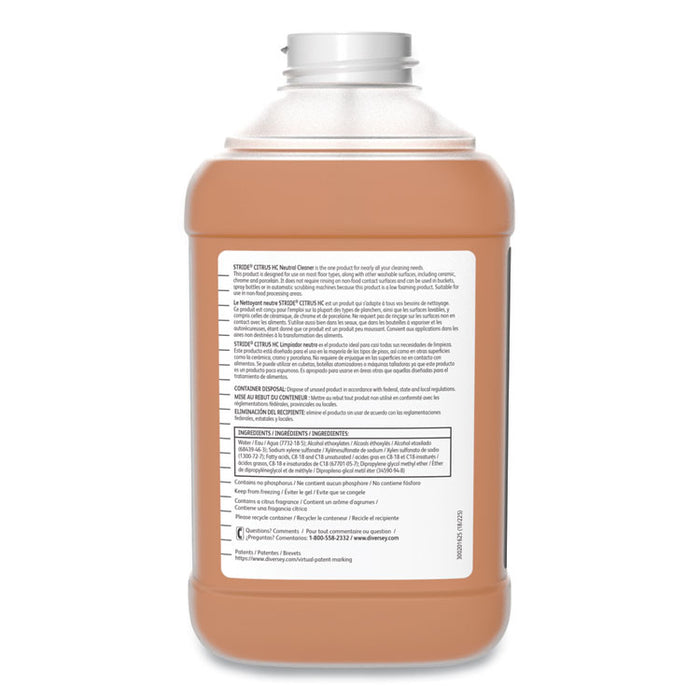 Stride Neutral Cleaner, Citrus Scent, 84.5 oz Can, 2/Carton