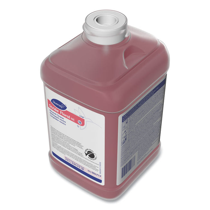 Stride Neutral Cleaner, Floral Scent, 84.5 oz Bottle, 2/Carton