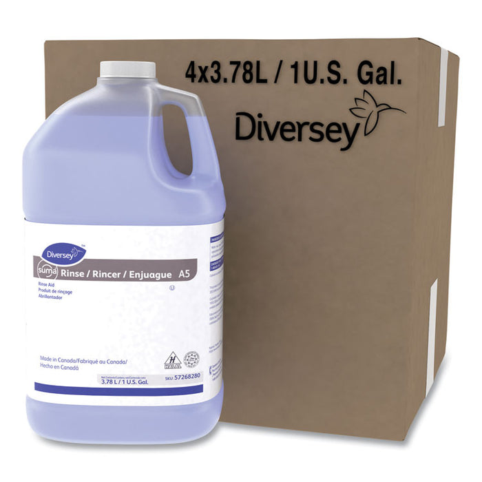 Suma Klear Rinse Aid Economy, Liquid, 1 gal Container, 4/Carton