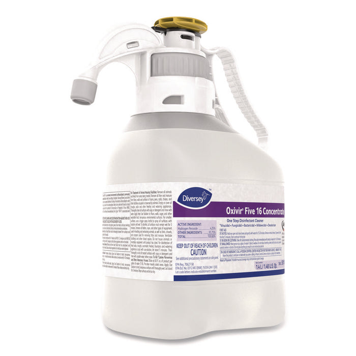 Oxivir Five 16 Concentrate One Step Disinfectant Cleaner, 1.4 L SmartDose, 2/Carton