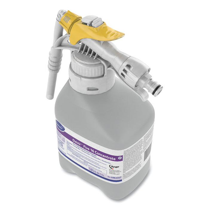 Oxivir Five 16 Concentrate One Step Disinfectant Cleaner, 1.59 qt Bottle, 2/Carton