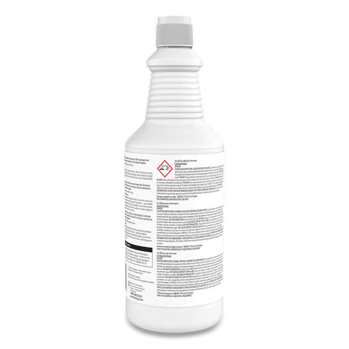 Crew Super Blue Mild Acid Bowl Cleaner, Citrus Scent, 32 oz Squeeze Bottle, 12/Carton