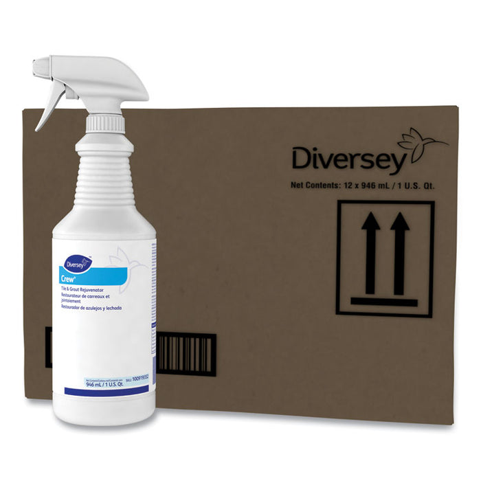 Crew Tile and Grout Rejuvenator, 32 oz Spray Bottle, 12/Carton