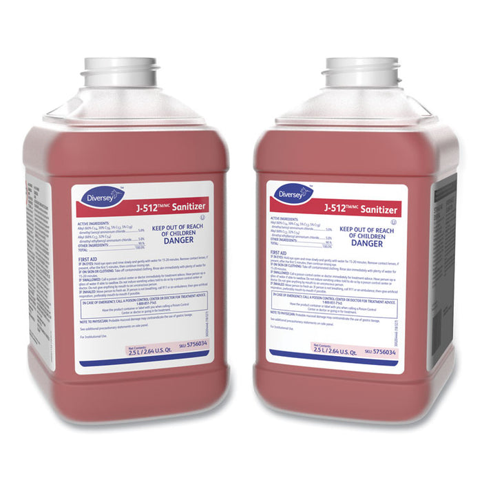 J-512TM/MC Santizer, Liquid, 84.5 oz Can, 2/Carton