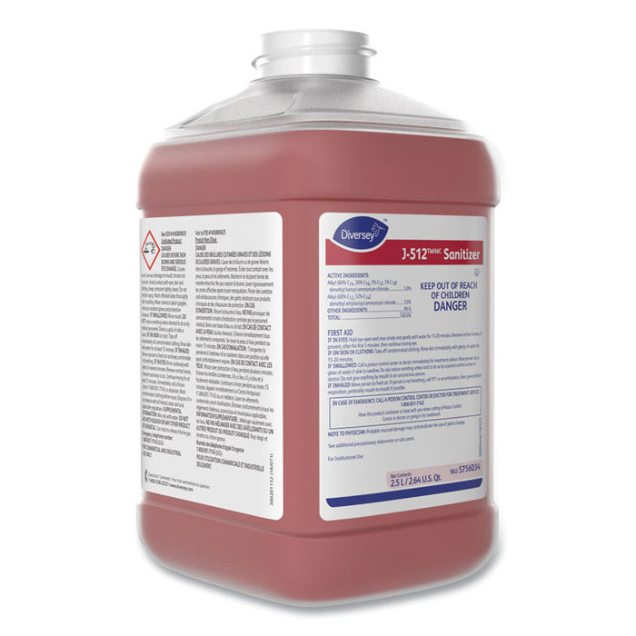 J-512TM/MC Santizer, Liquid, 84.5 oz Can, 2/Carton