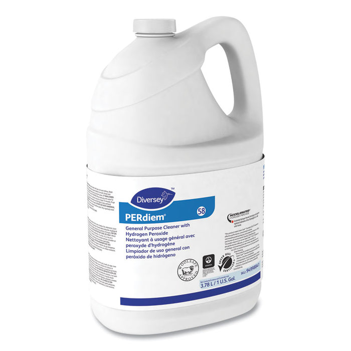 PERdiem Concentrated General Purpose Cleaner - Hydrogen Peroxide, Fragrance-Free, 1 gal Bottle