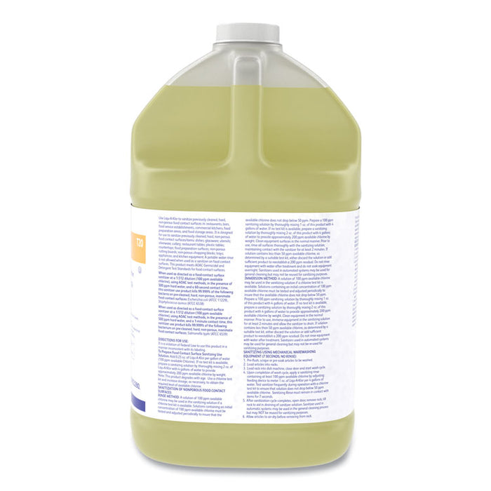 Liqu-A-Klor Disinfectant/Sanitizer, 1 gal. Bottle, 4/Carton