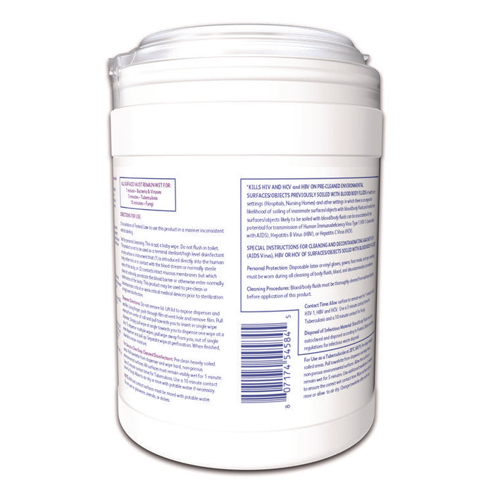 Oxivir TB Disinfectant Wipes, 7 x 6, White, 160/Canister, 12 Canisters/Carton