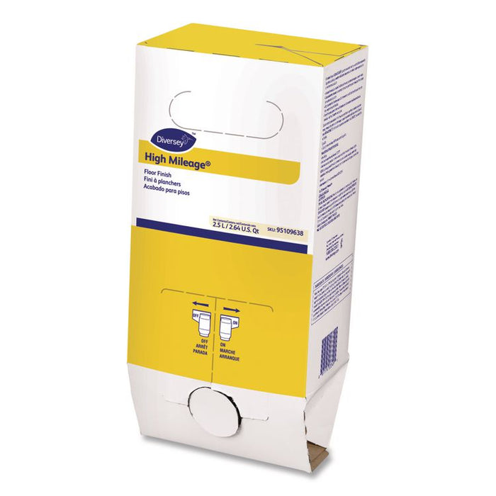 High Mileage UHS Floor Finish, Light Scent, Liquid, 2.6 qt ProSpeed Refill, 6/Carton