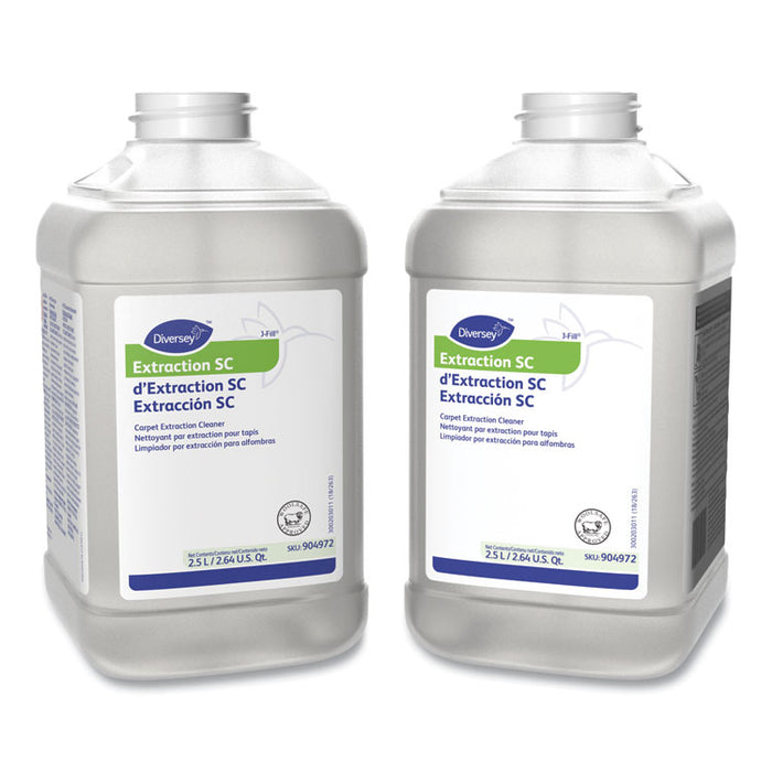Extraction Cleaner, Floral Fresh Scent, 84.5 oz Bottle, 2/Carton