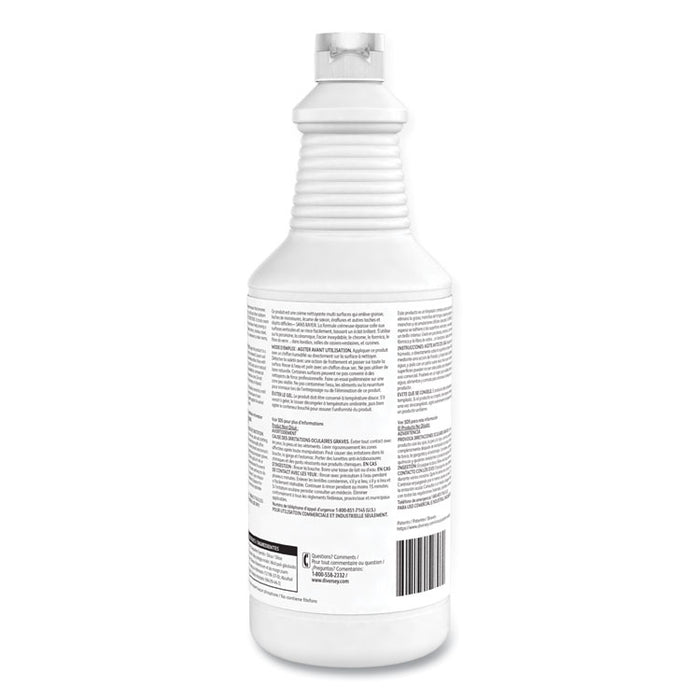Emerel Plus Cream Cleanser, 32 oz Squeeze Bottle, 12/Carton