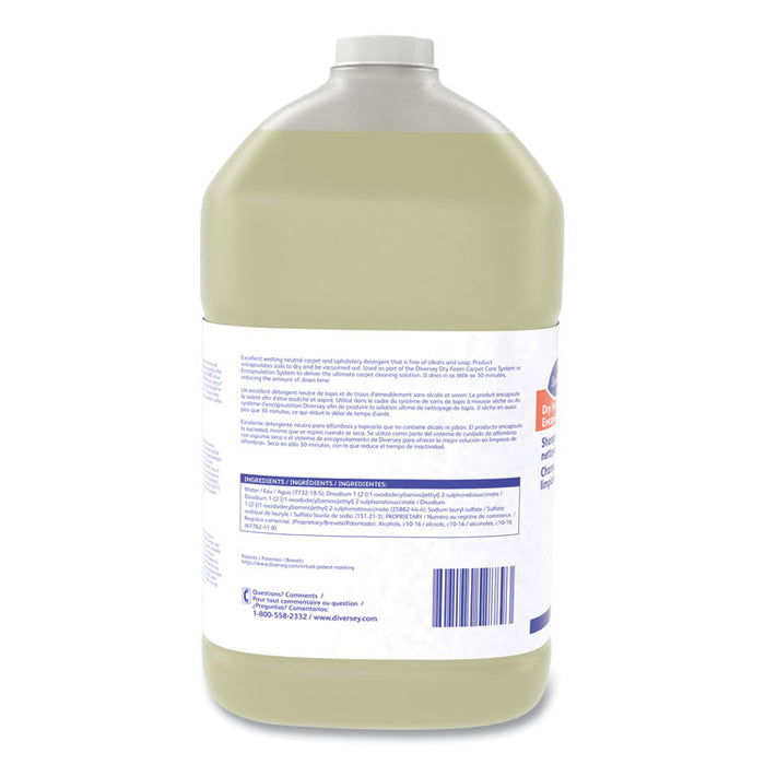 Dry Foam Shampoo and Encapsulation Cleaner, Floral Scent, Liquid, 1 gal, 4/Carton