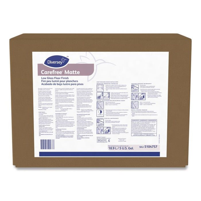 Carefree Matte Floor Finish, Liquid, 5 gal Envirobox