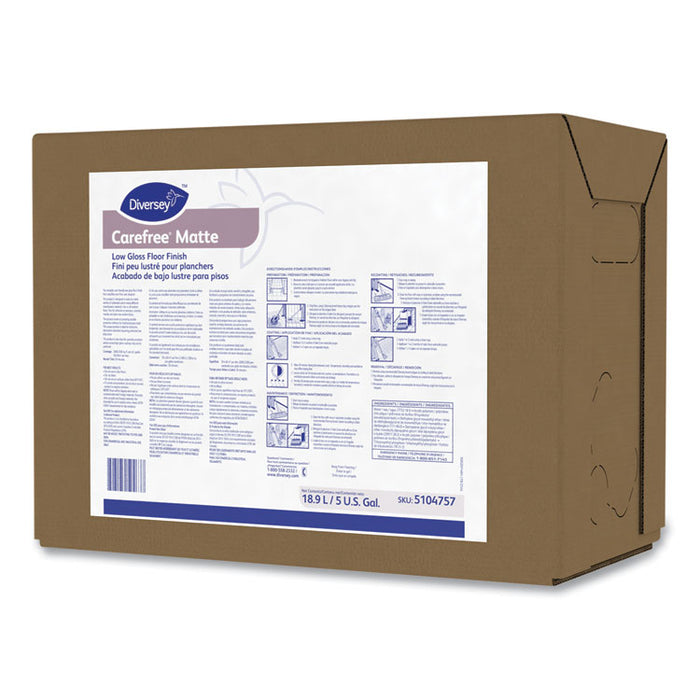 Carefree Matte Floor Finish, Liquid, 5 gal Envirobox