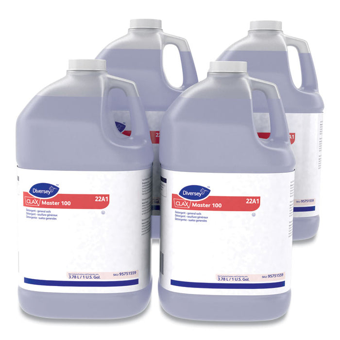 Clax Master 100, Liquid, Unscented 1 gal Container, 4/Carton