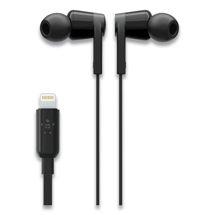 SOUNDFORM Headphones with Lightning Connector, 44" Cord, Black