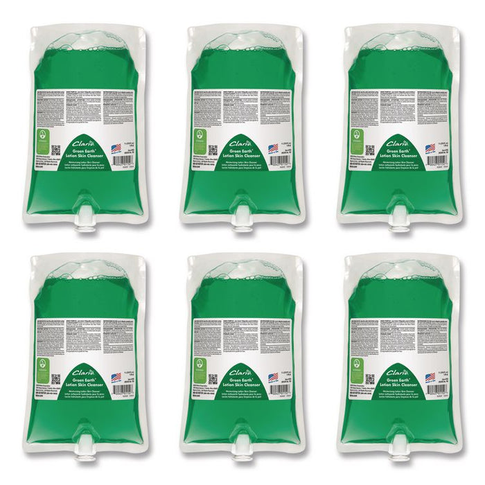 Green Earth Lotion Skin Cleanser Refill, Fresh Meadow Scent, 1,000 mL, 6/Carton