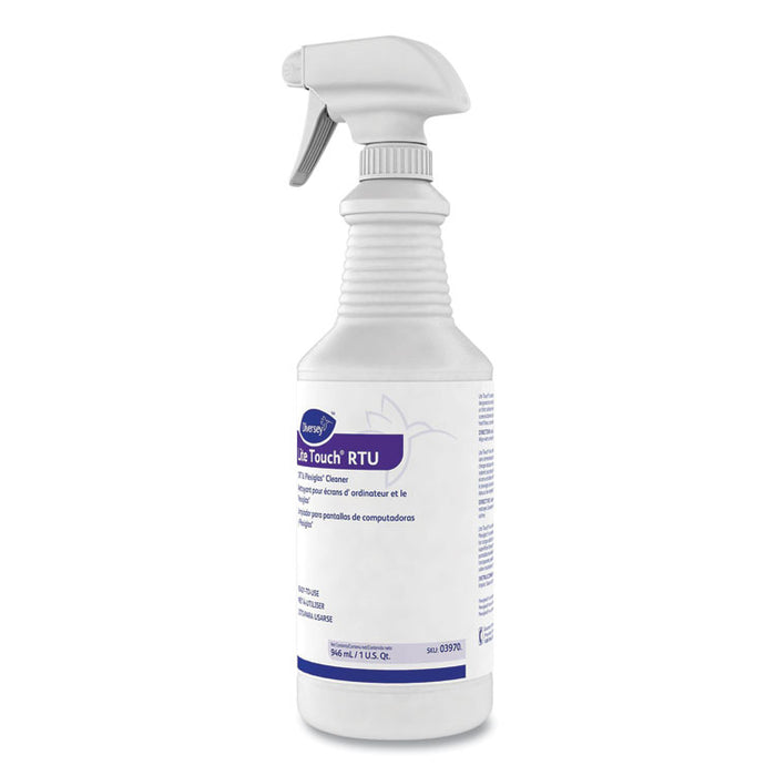 Lite Touch CRT and Plexiglas Cleaner, 32 oz Spray Bottle, 12/Carton