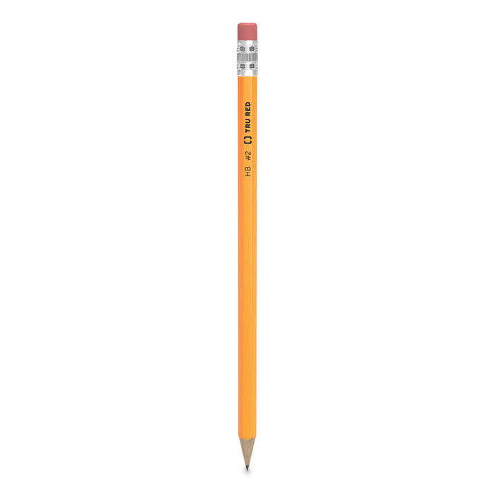 Wooden Pencil, HB (#2), Black Lead, Yellow Barrel, 48/Pack