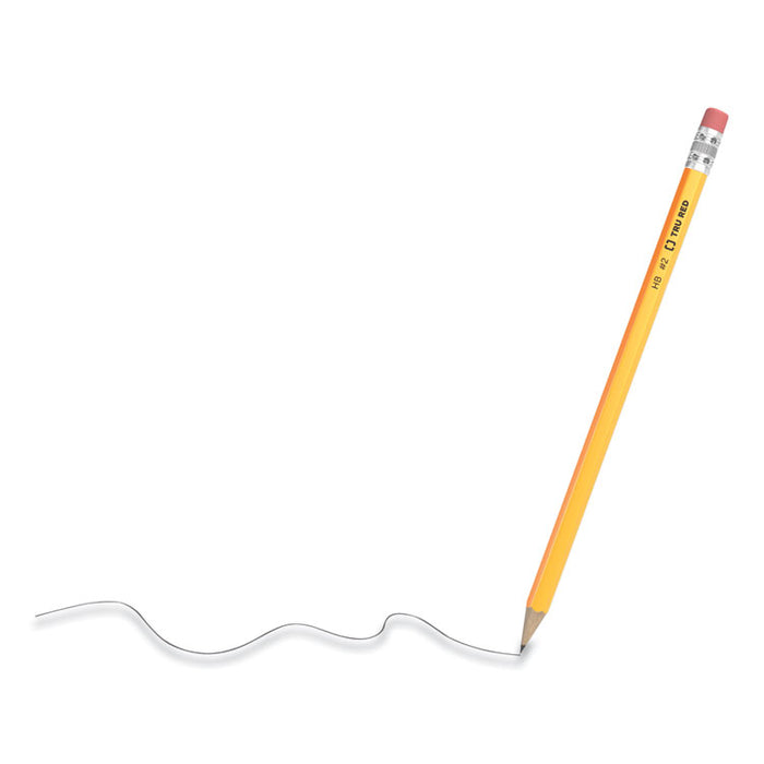 Wooden Pencil, HB (#2), Black Lead, Yellow Barrel, 48/Pack