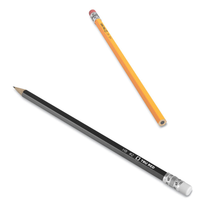 Wooden Pencil, HB (#2), Black Lead, Yellow Barrel, 48/Pack