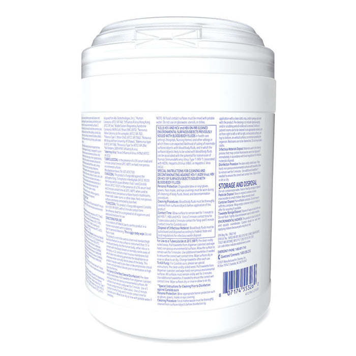 Oxivir TB Disinfectant Wipes, 6 x 6.9, Characteristic Scent, White, 160/Canister, 4 Canisters/Carton