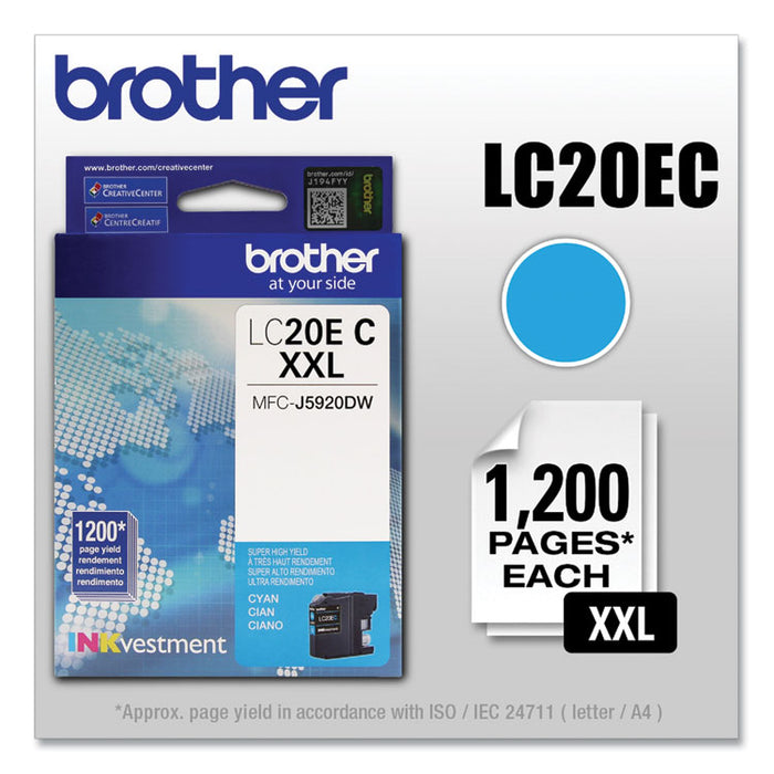 LC20EC INKvestment Super High-Yield Ink, 1,200 Page-Yield, Cyan