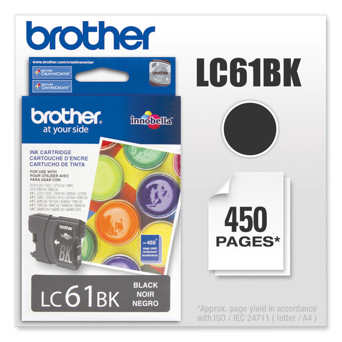 LC61BK Innobella Ink, 450 Page-Yield, Black
