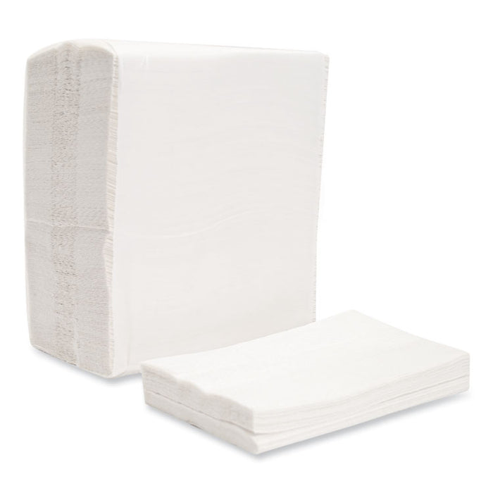 Morsoft Dispenser Napkins, 1-Ply, 6 x 13, White, 500/Pack, 20 Packs/Carton