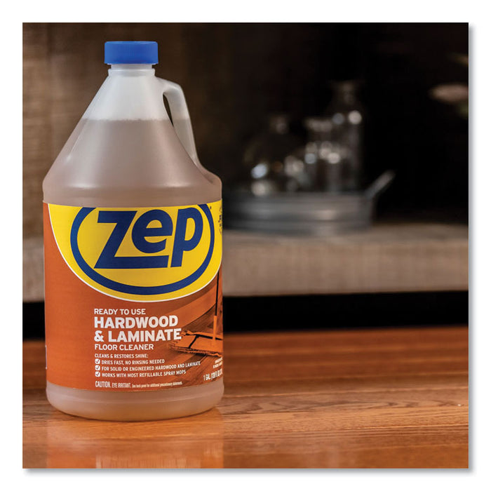 Hardwood and Laminate Cleaner, Fresh Scent, 1 gal, 4/Carton