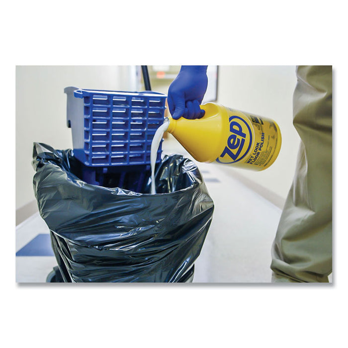 Wet Look Floor Polish, 1 gal Bottle, 4/Carton