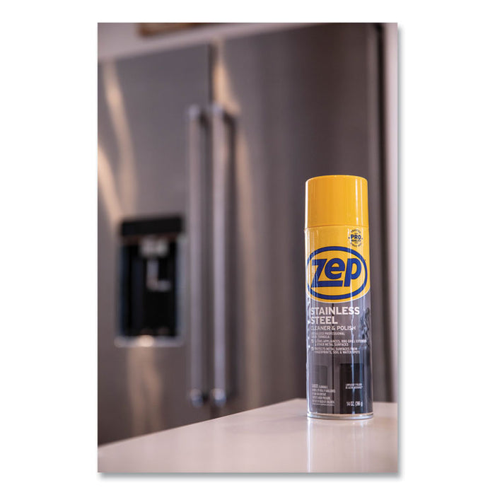 Stainless Steel Polish, 14 oz Aerosol Spray, 12/Carton