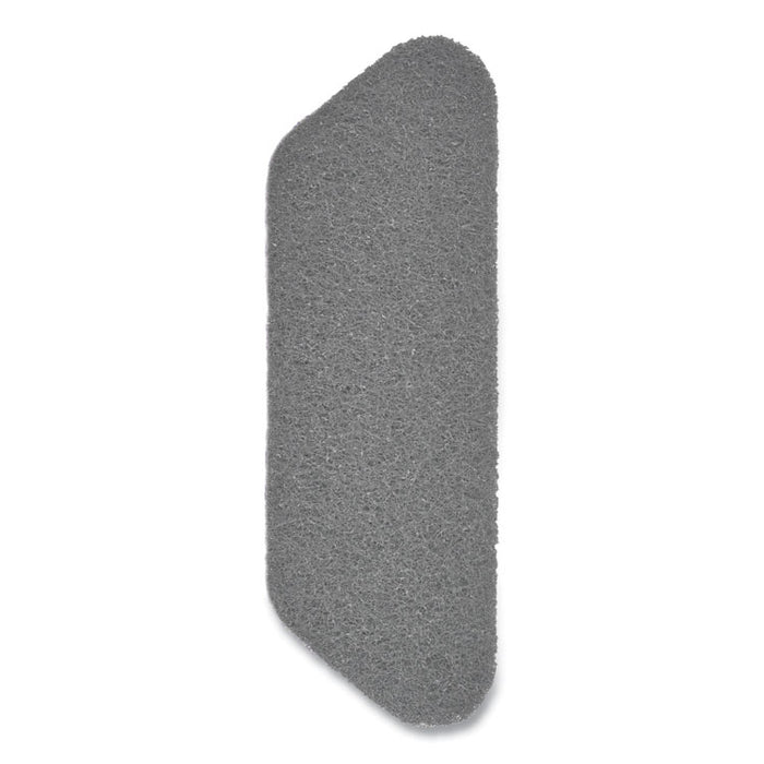 Twister Floor Pad, Crystal Shield, 17" Diameter, Gray, 2/Carton