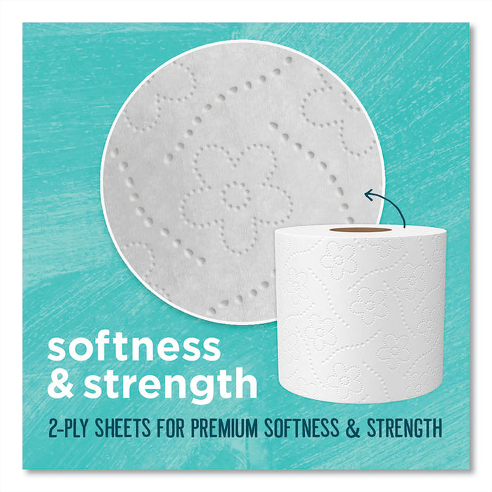 100% Recycled Bathroom Tissue, Septic Safe, 2-Ply, White, 240 Sheets/Roll, 12 Rolls/Pack
