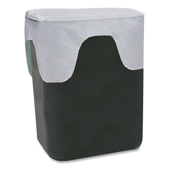 Super Value Pack Can Liners, 8 gal, 0.6 mil, 22" x 24", White, 130/Box