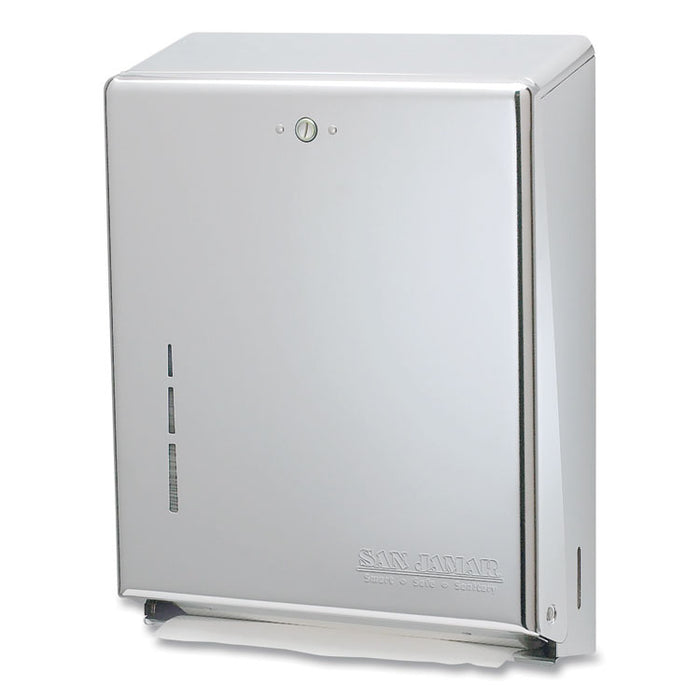 C-Fold/Multifold Towel Dispenser, 11.38 x 4 x 14.75, Stainless Steel