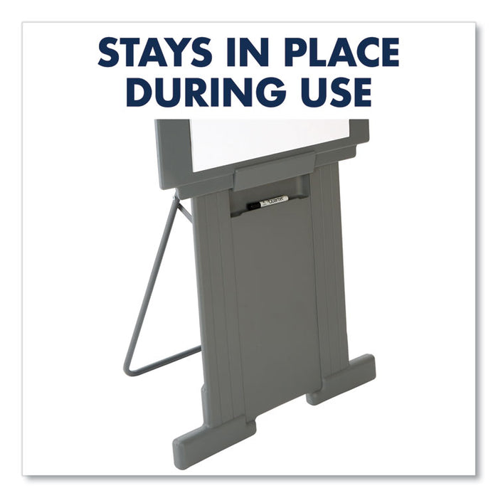 Duramax Portable Presentation Easel, 72" Tall, Plastic, Gray