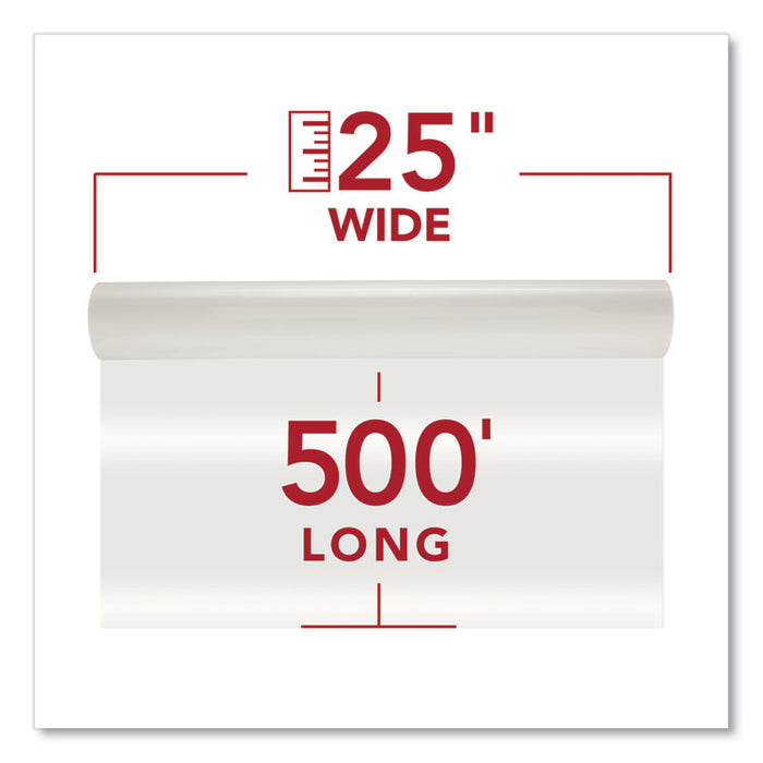 NAP-Lam I Roll Film, 1.5 mil, 25" x 500 ft, Gloss Clear, 2/Box