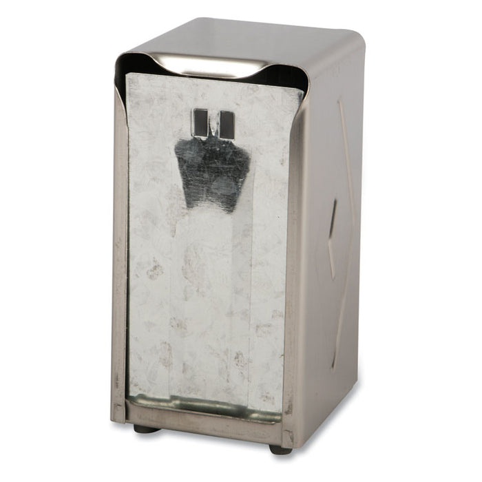 Tabletop Napkin Dispenser, Tall Fold, 3.75 x 4 x 7.5, Chrome