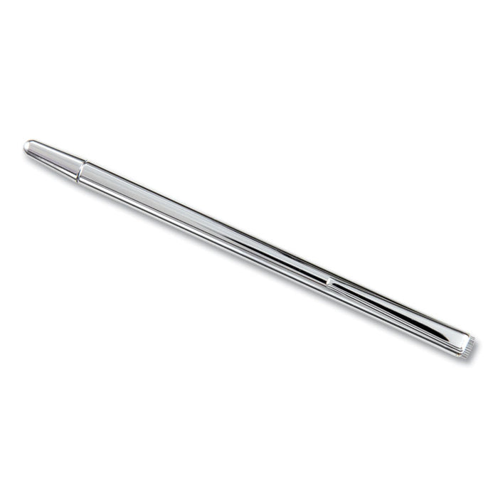 Slimline Pen-Size Pocket Pointer with Clip, Extends to 24.5", Silver