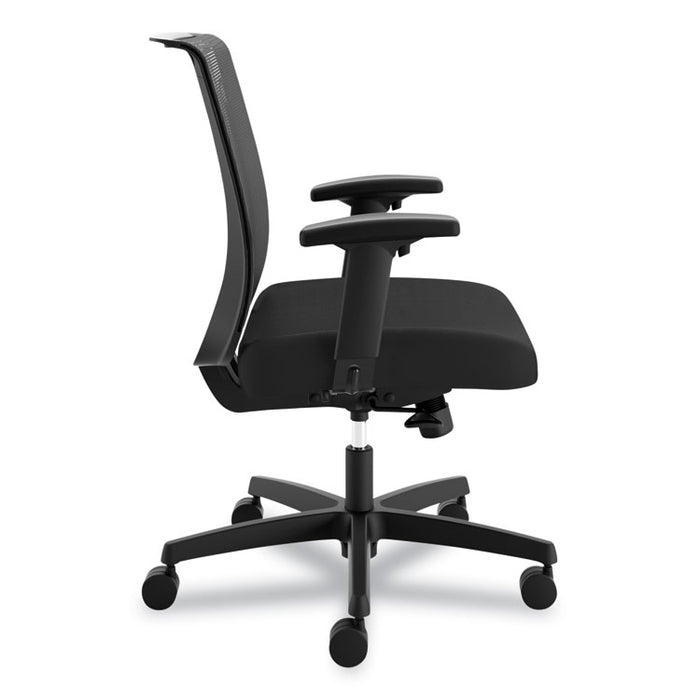 Convergence Mid-Back Task Chair, Synchro-Tilt and Seat Glide, Supports Up to 275 lb., Black
